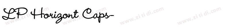 LP Horizont Caps字体转换